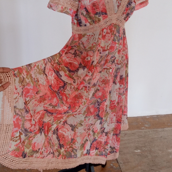 Anthropologie Ranna Gill flower bouquet dress - Picture 7 of 13